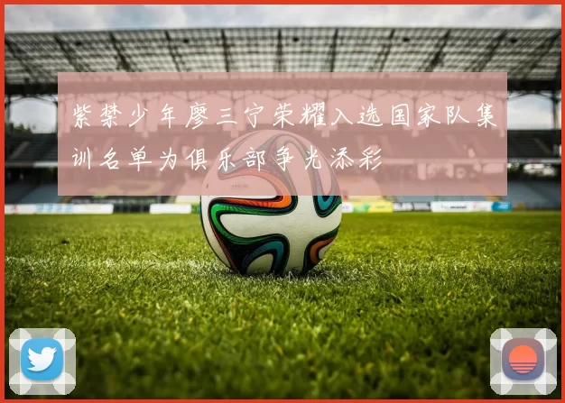 紫禁少年廖三宁荣耀入选国家队集训名单为俱乐部争光添彩